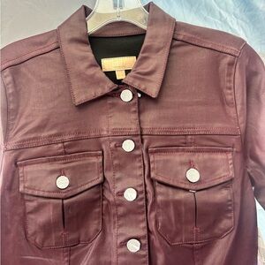 Kut from the Kloth Deep Red Jean Jacket